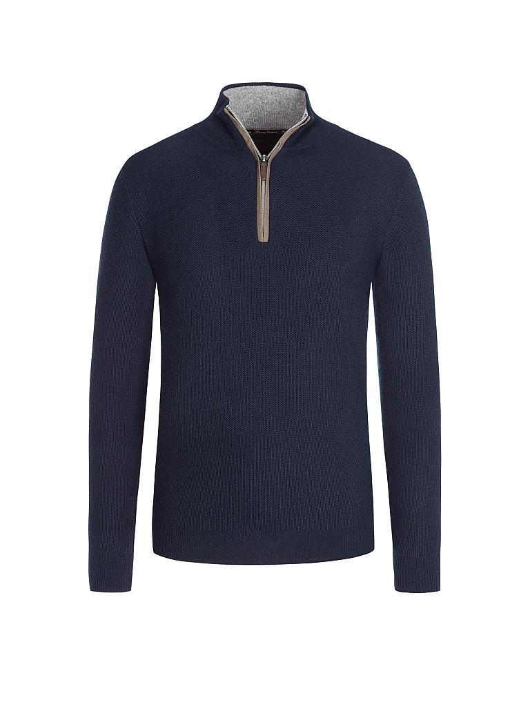 TOM RUSBORG Kaschmir Pullover blau